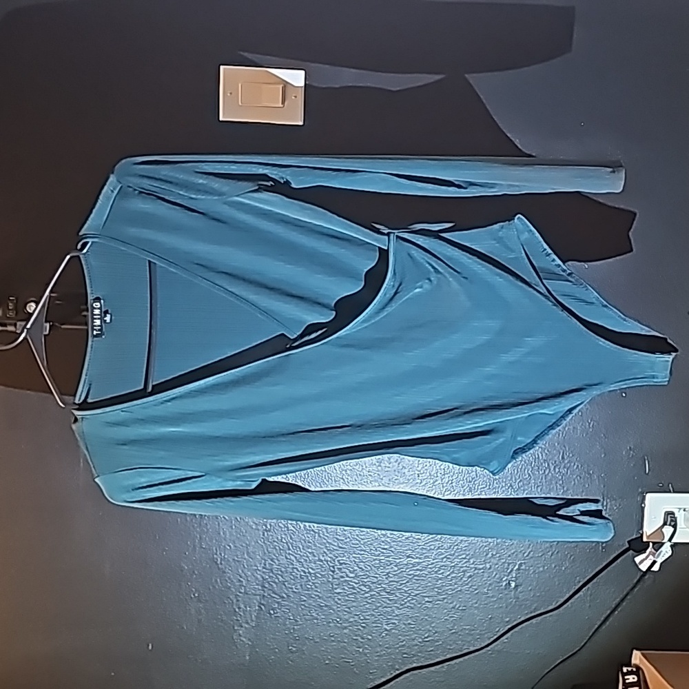 Green long sleeve body suit